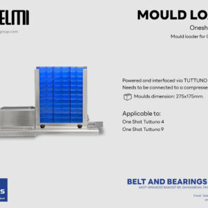 ชุดจ่ายโมลด์อัตโนมัติเข้าเครื่องฉีดขึ้นรูปช็อกโกแลตชุดจ่าย Mould Loader