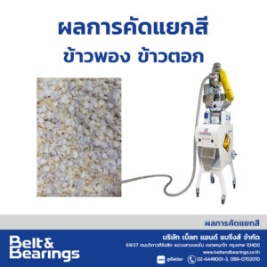 คัดแยกสีข้าวตอก ข้าวพอง
