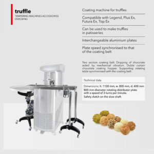 CHOCOLATE TRUFFLE TWO-SECTION ENROBING MACHINE