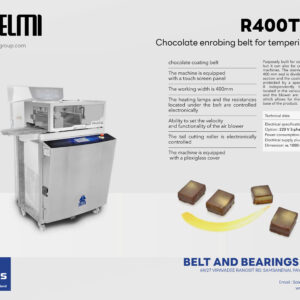 เครื่องเคลือบช็อกโกแลตระบบสายพาน รุ่น R400T PLUS