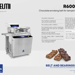 เครื่องเคลือบช็อกโกแลตระบบสายพาน รุ่น R600T PLUS